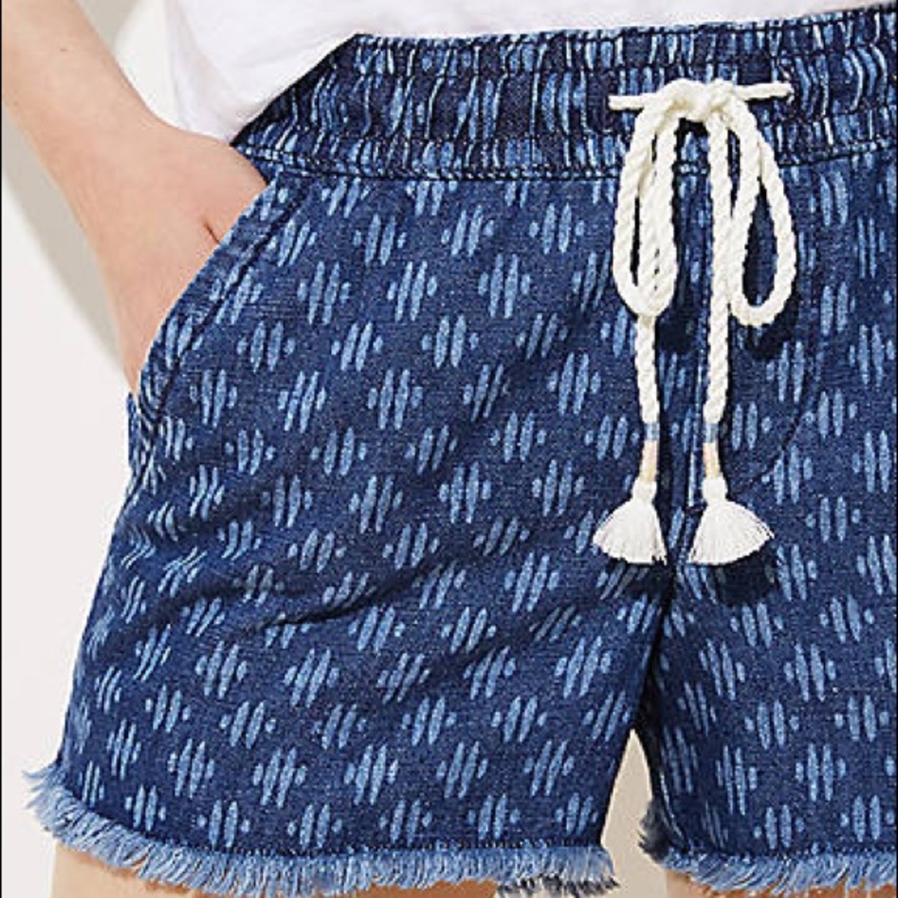 Loft Printed Drawstring Shorts